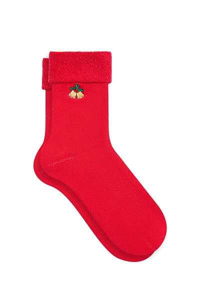 Mavi Rote Socken mit Neujahrsmotiv 1912191 -32421