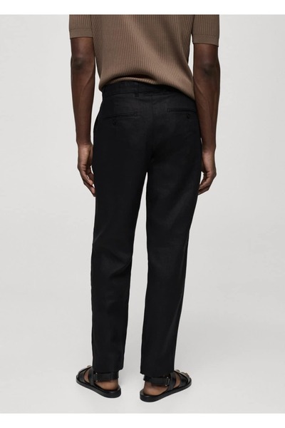 MANGO Man Slim fit %100 keten pantolon