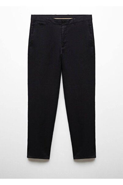 MANGO Man Slim fit %100 keten pantolon