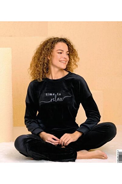 Mihra بدلة بيجامة مخملية 1583-1