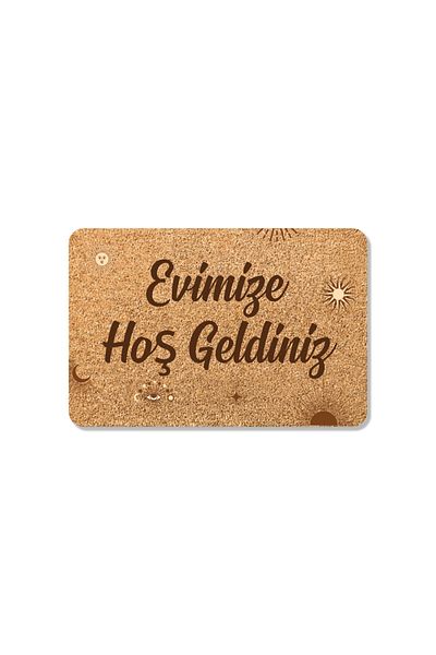 M&H Quality Digital Printed Door Front Mat Welcome Written Coco Look Door Front and Indoor Mat