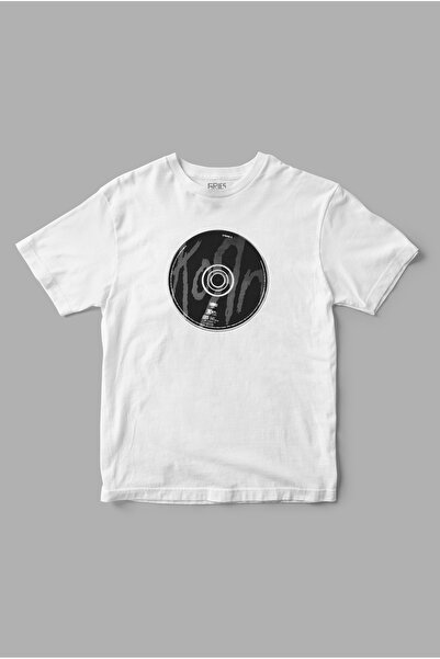 Gries تي شيرت مطبوع عليه قرص مضغوط من كورن