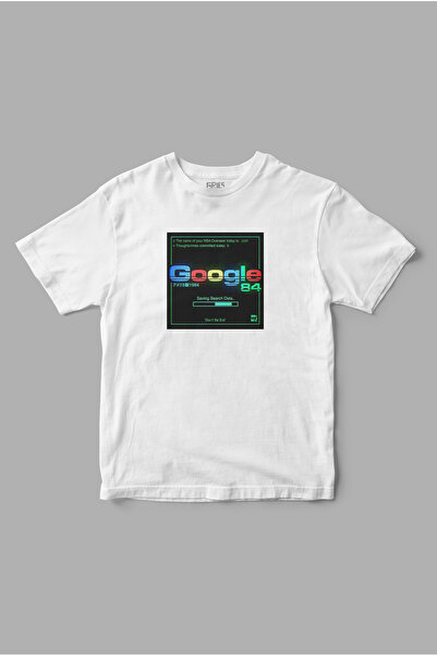 Gries Μπλουζάκι με ρετρό εμπριμέ Google 84