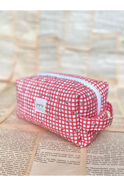 Zezig Gingham Organizer Bag
