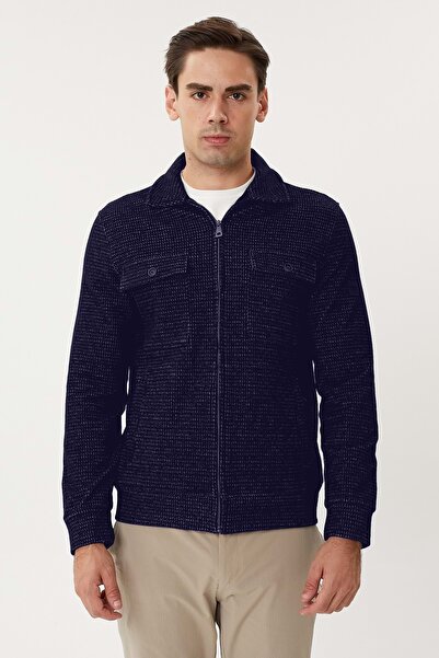 COONLESS ERKEK LİKRALI DESENLİ MONT Lacivert