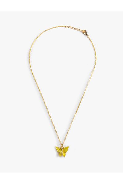 Koton Colorful Butterfly Necklace