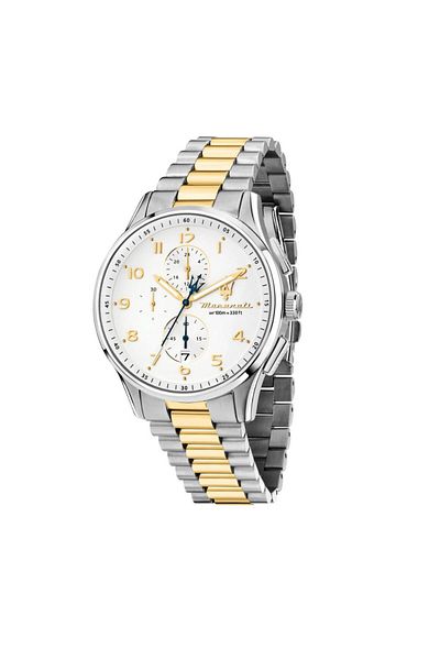 Maserati R 8873624003   10 Atm Water Resistant Quartz Steel Band Gold-Metal Men's Wristwatch