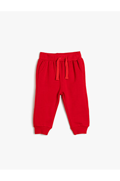Koton Basic Jogger Sweatpants with Drawstring Pocket Tie Waist Cotton