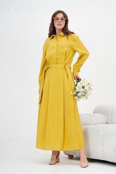 FTZ WOMEN Mustard Modal Women's Skirt Set - 30714