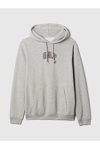 GAP Erkek Gri Gap Logo Sweatshirt