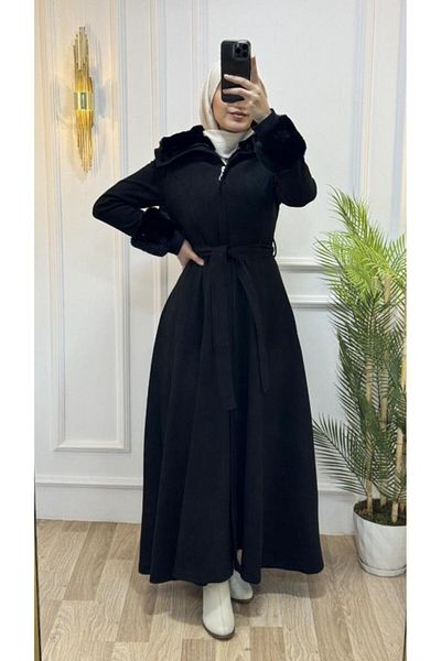 Tebrikler tekstil New Season Women's Winter Long Trench Coat Fashionable and Comfortable Suitable for Daily Wear Model M1603