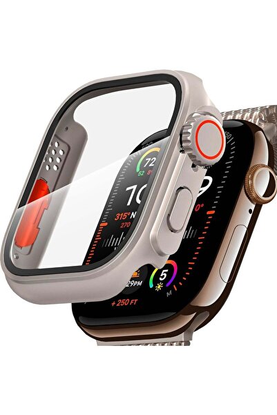 Deppo Trend Apple Watch 10. Series 42mm Kılıf Ekran ve Kasa Koruma Change Dön...
