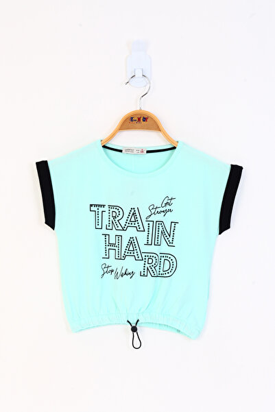 Toontoy Κοριτσίστικο μπλουζάκι με κέντημα με πέτρες με τύπωμα