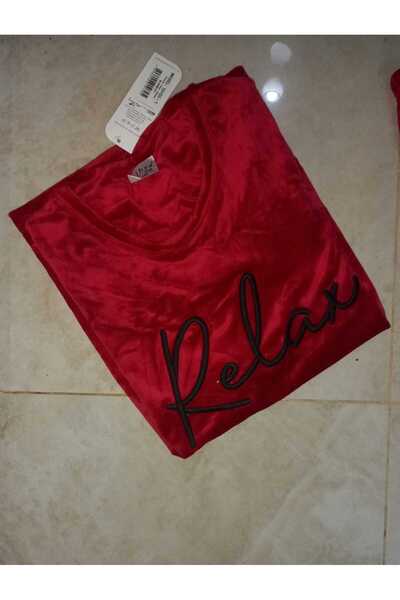 Mihra بدلة بيجامة مخملية 1548-3