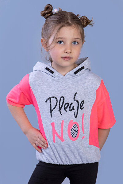 Toontoy Κορίτσι - με κουκούλα και με τύπωμα μπλουζάκια με λεπτομέρεια Garni