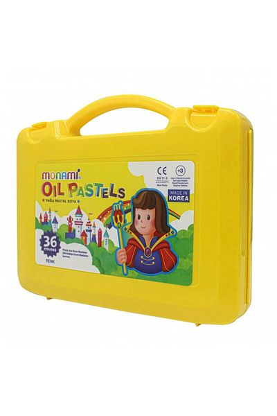 Monami 36 Colored Oil Pastel Paints - Plastic Box