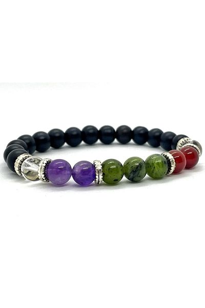 eHediyecim Natural Stone Bracelet for Zodiac Signs (Shark-Lion-Fish-Shark-Bull-Twin-Bull-Bucket-Shark-Shark-Bow-Crab)