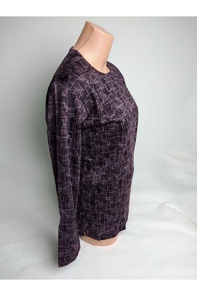 YAŞAR TRİKO Bluză de tricou din bumbac pieptănat Lizy Mother, cu mânecă lungă, cu decolteu și cu mâneci lungi, cu fante laterale