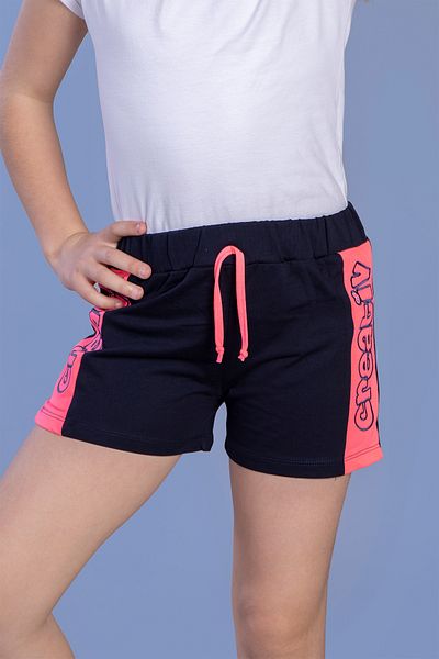 Toontoy Girl - Creativ Embroidered Garnished Shorts