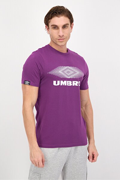 UMBRO Men Sportswear Fit Short Sleeve Training T-Shirt, Purple