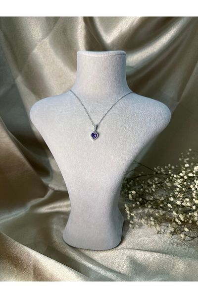 Store 316L Pandora's Steel Heart Silver Necklace