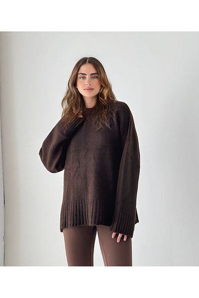 İLKCET MODA Oversize Basic Дълъг дамски пуловер