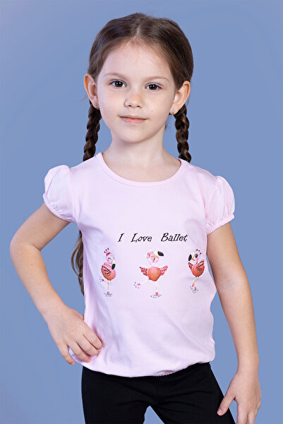 Toontoy Κορίτσι - με τύπωμα Ελαστικό λεπτομέρεια με σούρες Μπλουζάκι