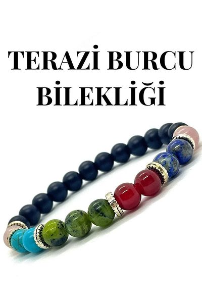 eHediyecim Natural Stone Bracelet for Zodiac Signs (Shark-Lion-Fish-Shark-Bull-Twin-Bull-Bucket-Shark-Shark-Bow-Crab)