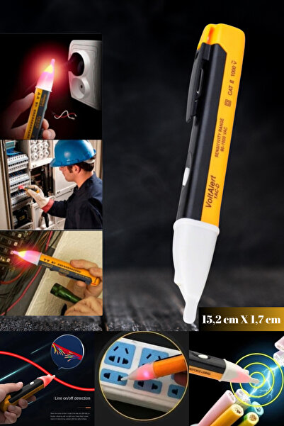 Hane Dostu Dedektörlü Temassız Işıklı Kontrol Kalemi | Kablo Voltaj Elektrik ...