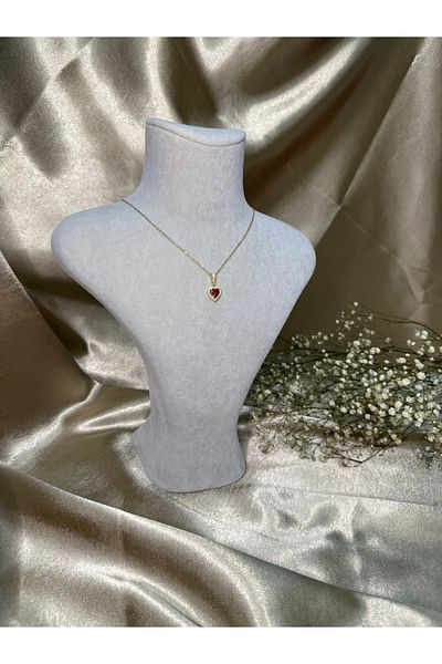 Store 316L Steel Gold Heart Necklace
