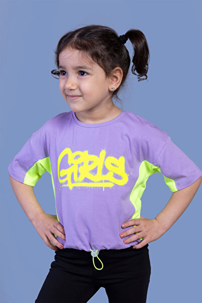 Toontoy Κορίτσι - Μπλουζάκι με τύπωμα με λεπτομέρεια Garni