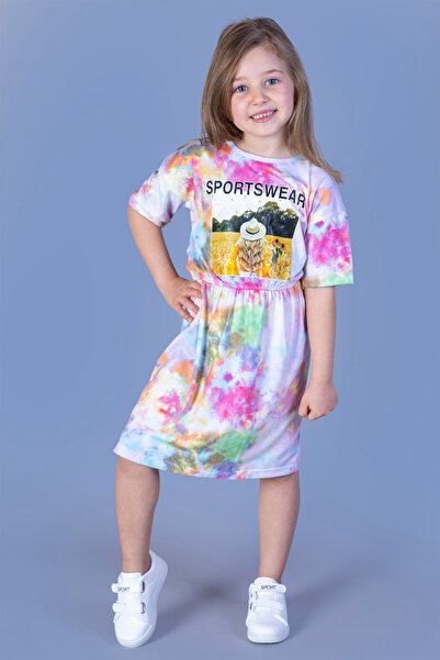 Toontoy Κορίτσι - Ψηφιακό φόρεμα με τύπωμα με σχέδιο μπατίκ