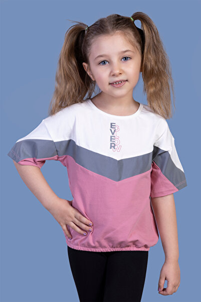 Toontoy Girl - Reflective Detailed Garnished T-Shirt