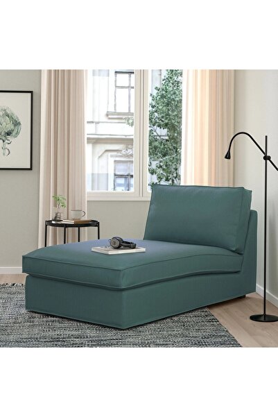 IKEA uzanma koltuğu, kelinge gri-turkuaz