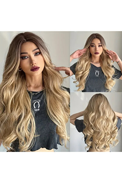 favorim peruk Yeni sezon gerçek saç dokusunda perçemsiz dalgalı vip peruk