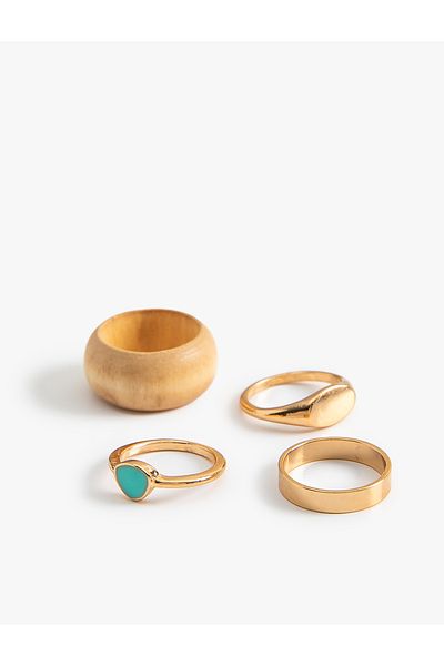 Koton Wood and Steel 4's Yar's Pinky Ring Set