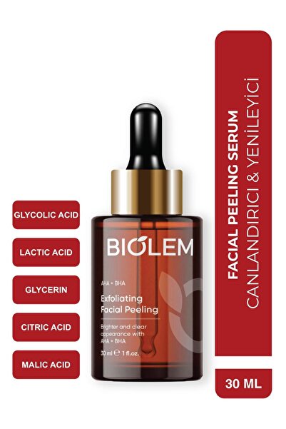 Biolem Aha Bha Peeling %10 Bha %2Aha– Leke Karşıtı, Gözenek Sıkılaştırıcı, Ci...