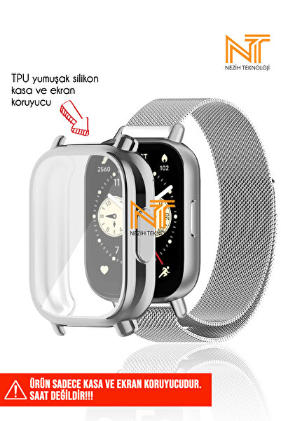 Nezih Case Redmi Watch 5 Lite Compatible A+ Quality Soft Silicone Case and Screen Protector