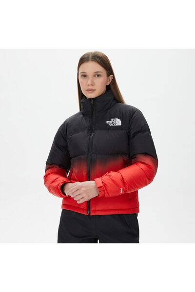 THE NORTH FACE 96 Nuptse Dip Dye Kadın Kırmızı Mont