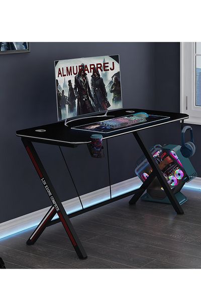 ALMUFARREJ Gaming Desk For Gamers And Computer Desk And Home Office Desk