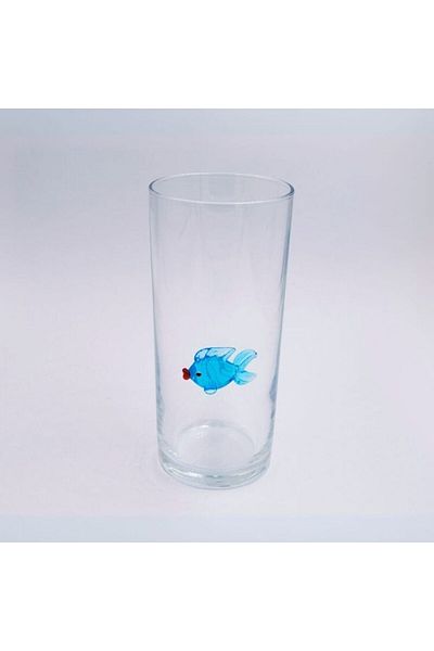Polonezköy Cam Sanat Merkezi Figure Blue Fish on the Racky Glass