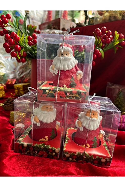 SÜS EVİ Yeni yıl yılbaşı Noel Baba Mum  büyük boy Mum Noel Baba