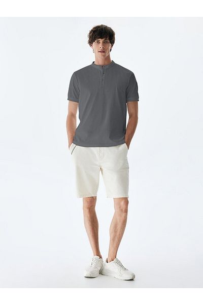 Ltb Μπλουζάκι Judge Collar Grey