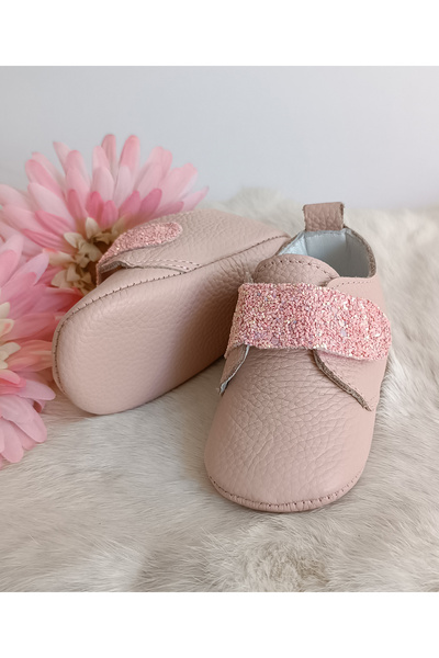 Hodore Juno Powder Genuine Leather Baby Shoes