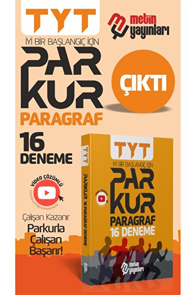 Metin Yayınları Tyt Parkur Paragraf 16 Deneme