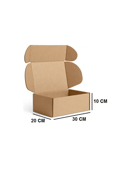 AMBALAJ MARKT E-Ticaret Kutusu, Çok Amaçlı Kutu 30x20x10 Cm 25 Adet