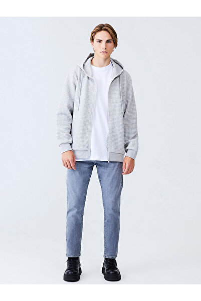 Ltb Gray Sweatshirt Zippered Hooded