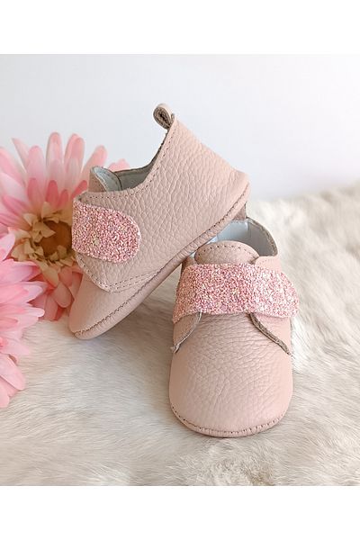 Hodore Juno Powder Genuine Leather Baby Shoes