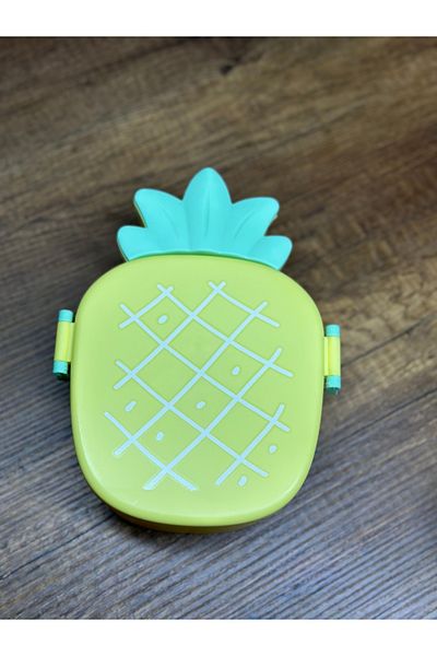 7K Recipient pentru prânz pentru copii cu aspect de ananas galben