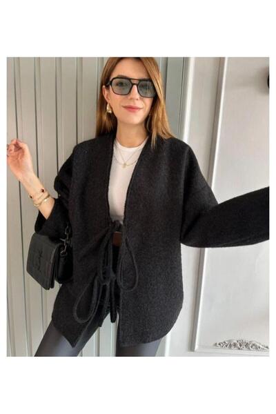 AL&SU BUTİK kadın önden bağcıklı ceket hırka